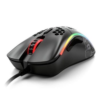 Glorious PC Gaming Race Model D- Gaming-Maus (USB, kabelgebunden, 12.000 dpi, 1 ms, RGB-LED Wabenoberfläche Beidhändig schwarz/matt)