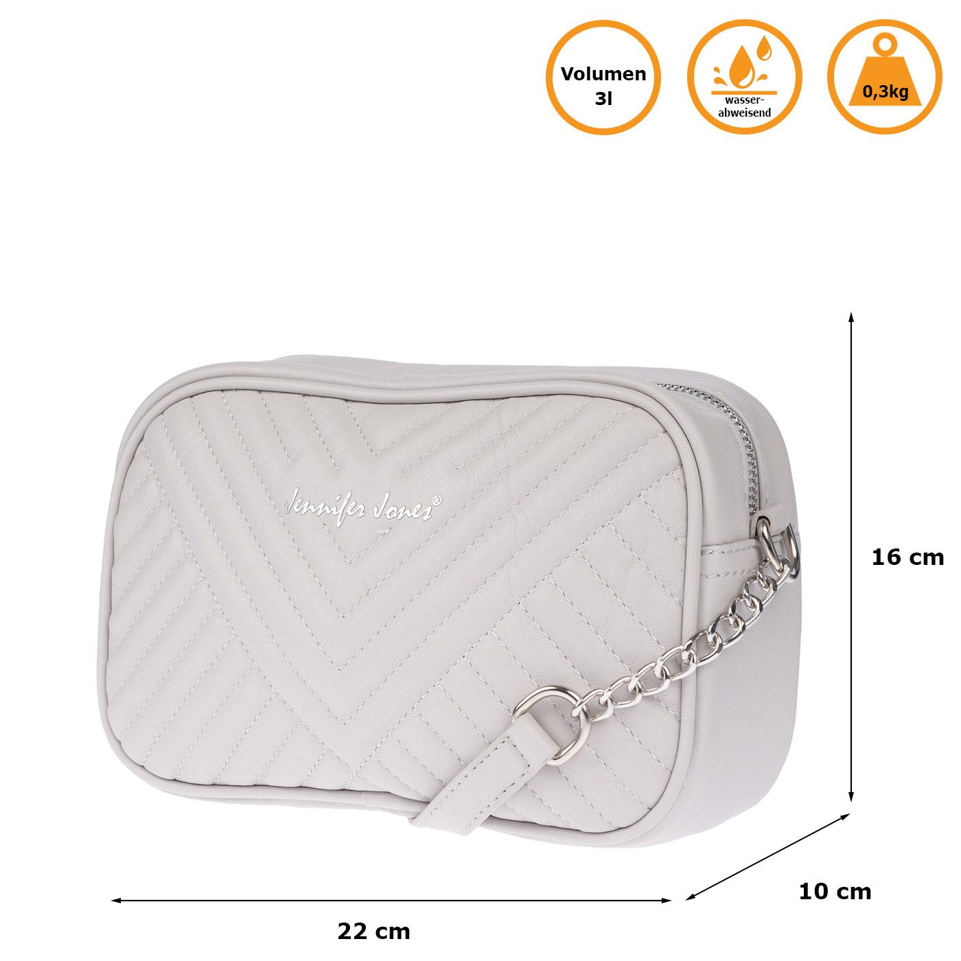 Christian Wippermann Umhängetasche Damen Tasche Schultertasche Umhängetasche Crossover Bag (1 tlg), Leder Optik Handtasche Schwarz