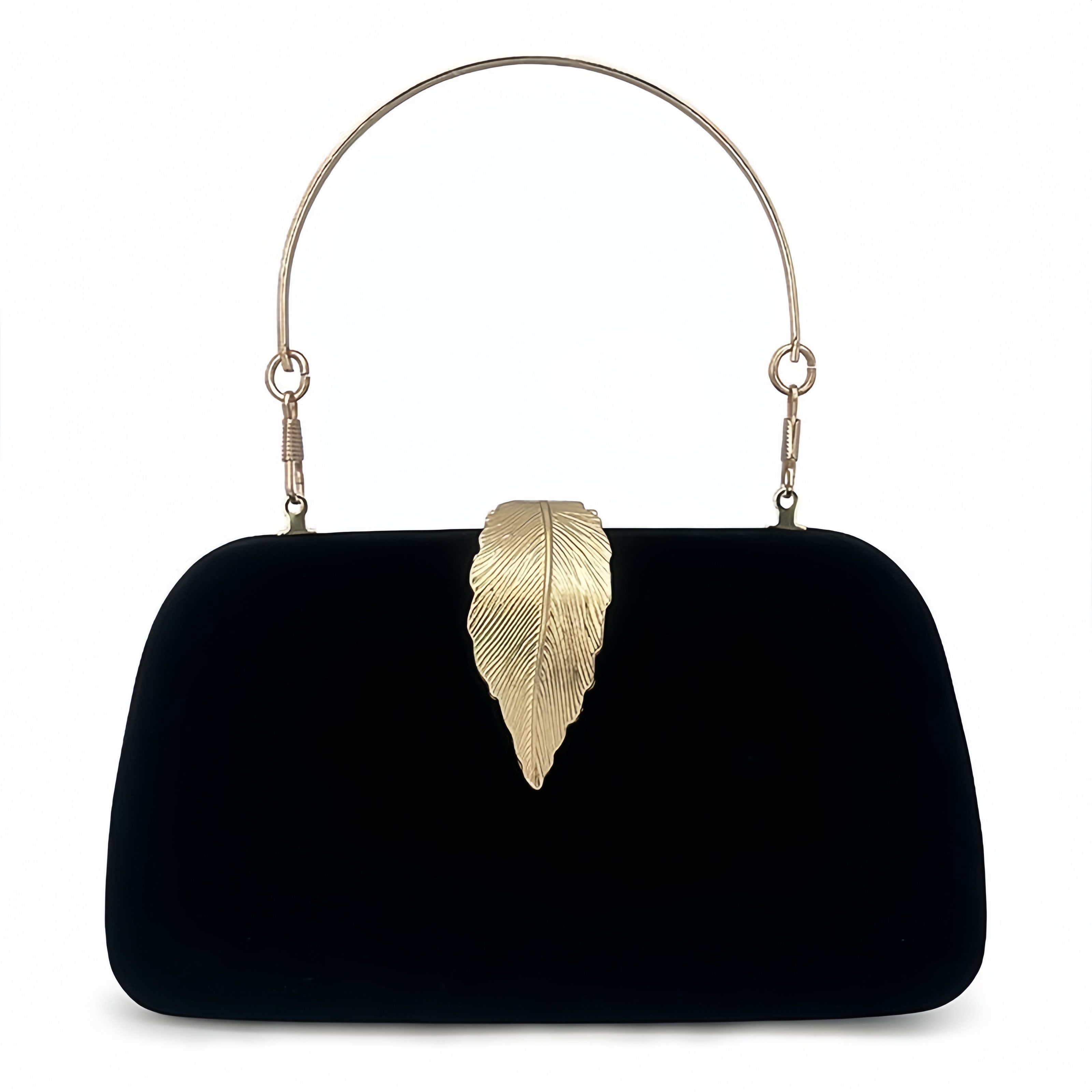 FOUORTUNATE-BEE Abendtasche Damen Abendtasche aus Velours mit Kette – Elegant & Modern, Clutch & Umhängetasche für Abend, Party und festliche Anlässe
