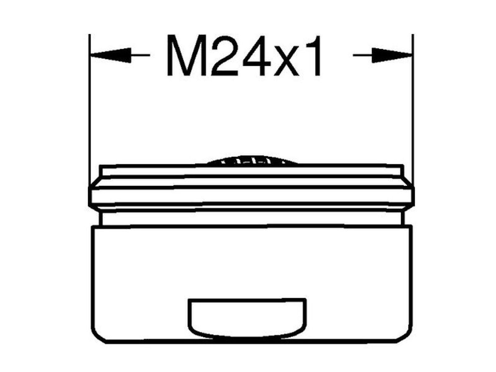 Grohe Strahlregler Mousseur 48159, Außengewinde M24 x1 - verchromt, IG: M24