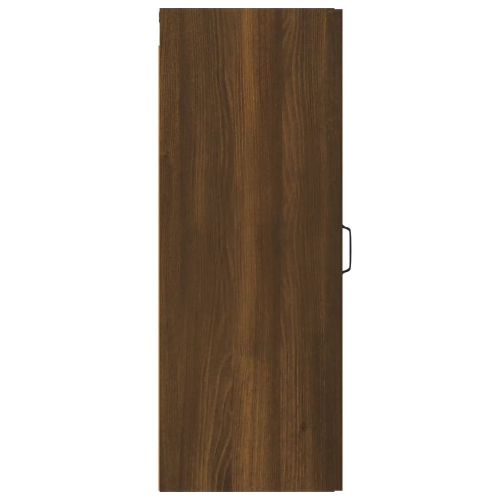 Holzwerkstoff, vidaXL Regal 1-tlg. Braune 34,5x34x90 Eiche cm Braun Hängeschrank Eichen-Optik