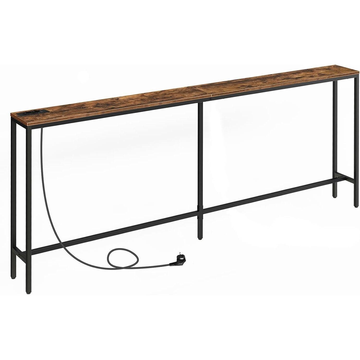 LuxusKollektion Konsolentisch Konsolentisch mit Ladestation 200 cm schmal U günstig online kaufen