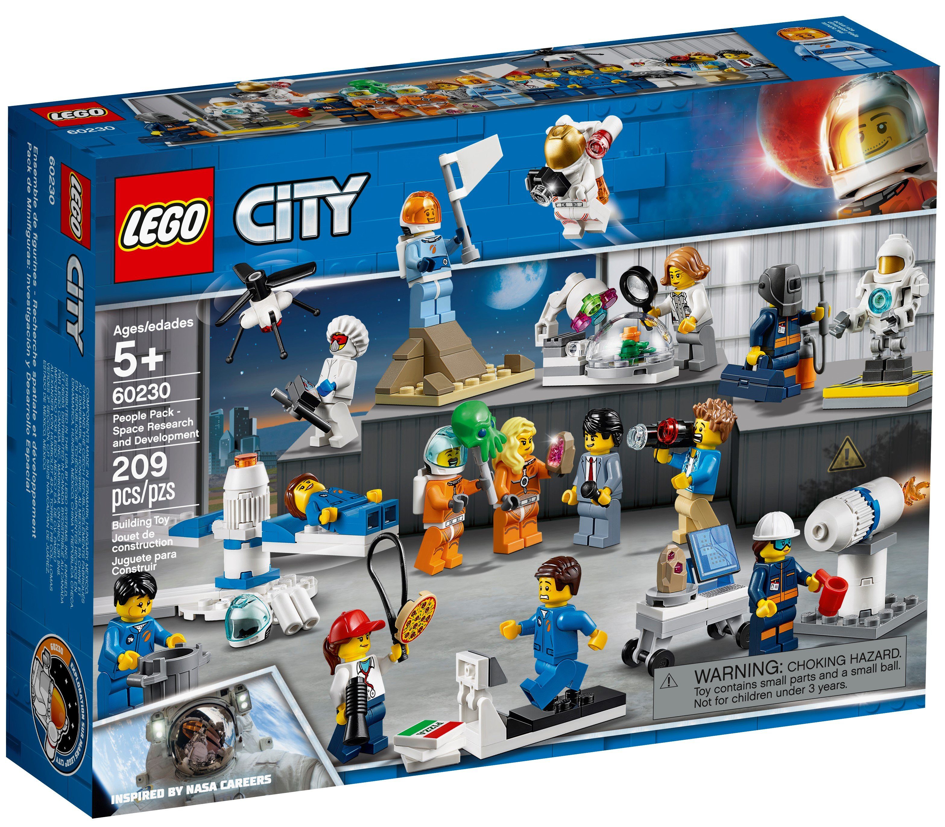 LEGO® City 60230 Stadtbewohner – Weltraumforschung & -entwicklung Konstruktionsspielsteine
