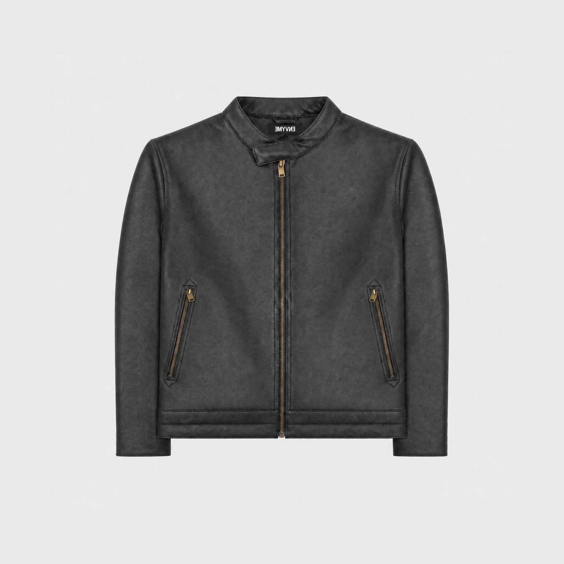 ENVYME Lederjacke Bikerjacke Echtleder 100% Ziegenleder Herren