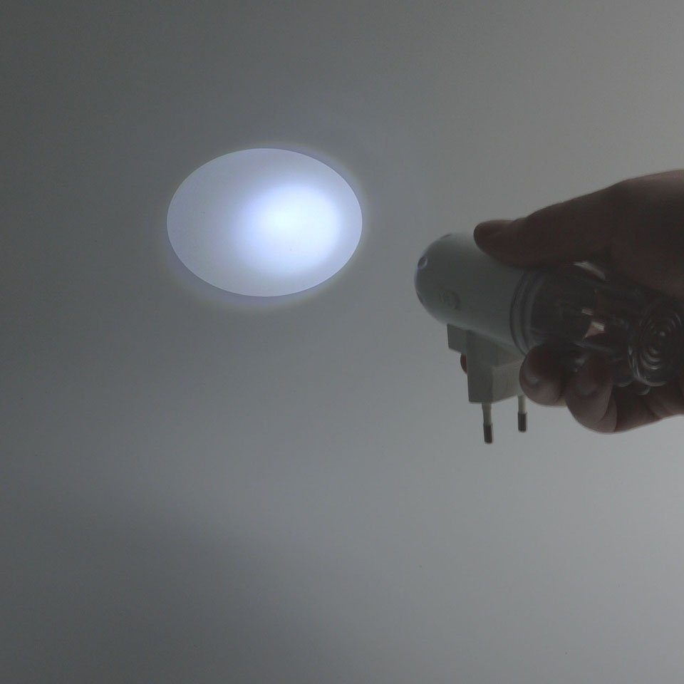 niermann LED Nachtlicht Stecker- Nachtlicht Set (1 x Oval, 1 x 3in1), LED fest integriert, Kinderzimmer, Kinderlampe, Kinderzimmer