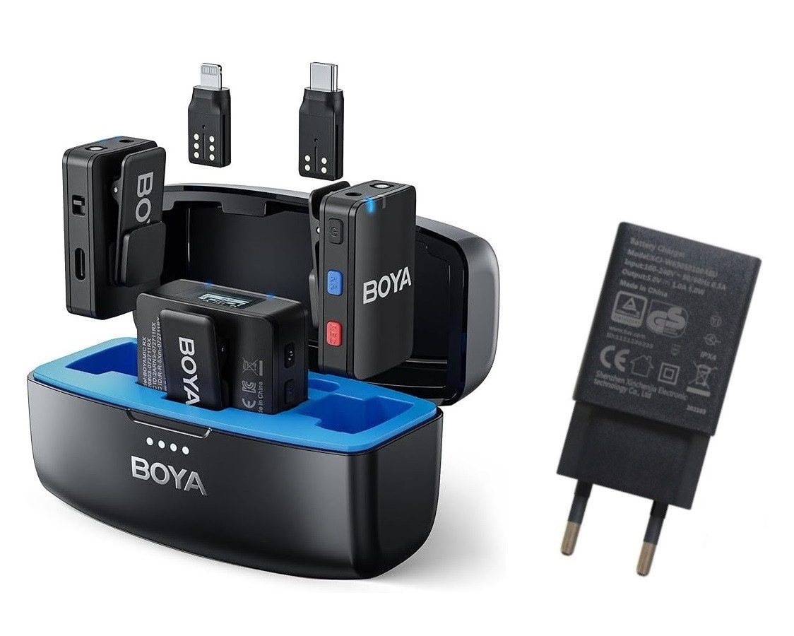 Mikrofon BOYAMIC, tragbares kabelloses 2,4-GHz-Mikrofonsystem