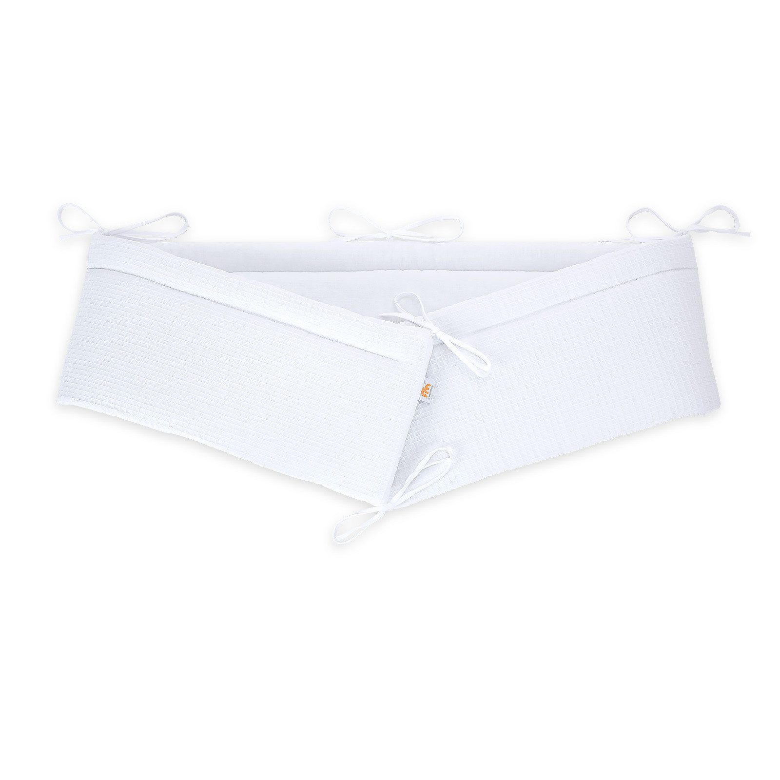 FabiMax Bettnestchen Musselin + Waffel-Piqué 2 in 1 Nestchen für Beistellbett Boxspring, 2in1 Wendedesign, 100% Baumwolle, Made in EU