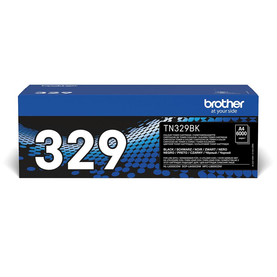 Brother Toner TN-329BK Schwarz (ca. 6000 Seiten) Tintenpatrone