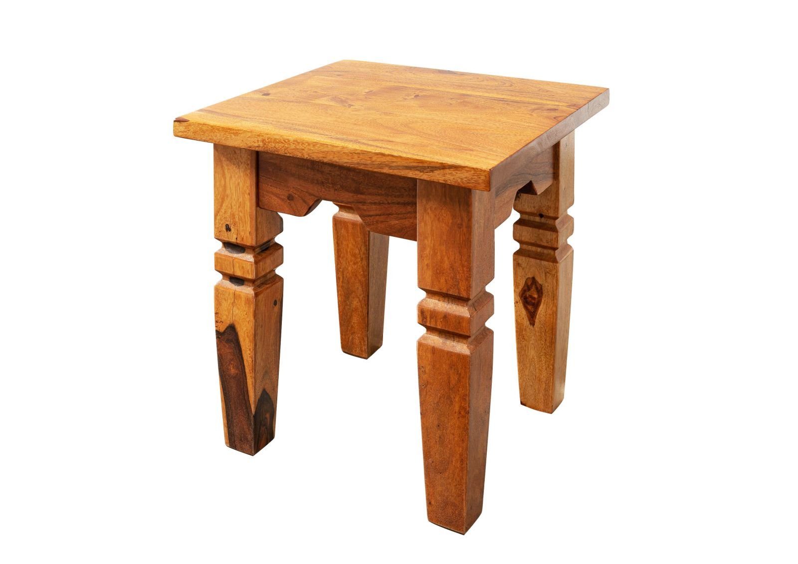 Massivmoebel24 Hocker (Hocker Akazie 42x42x45 honig günstig online kaufen