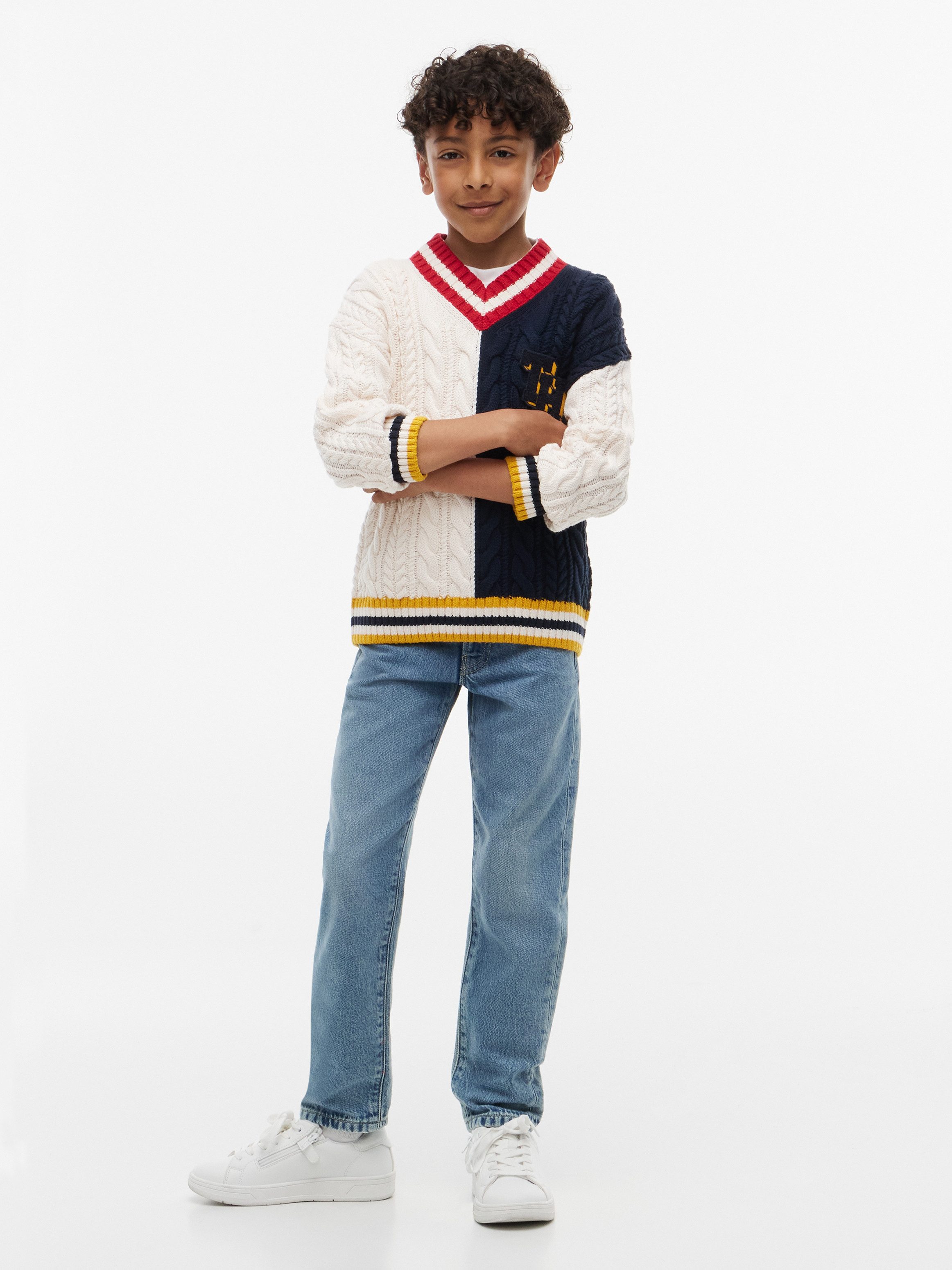 Tommy Hilfiger 5-Pocket-Jeans Straight Fit, Kinder bis 16 Jahre – Bild 4 von 5