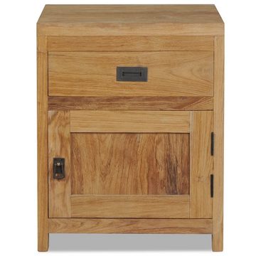 vidaXL Nachttisch Nachttisch Massivholz Teak 40x30x50 cm