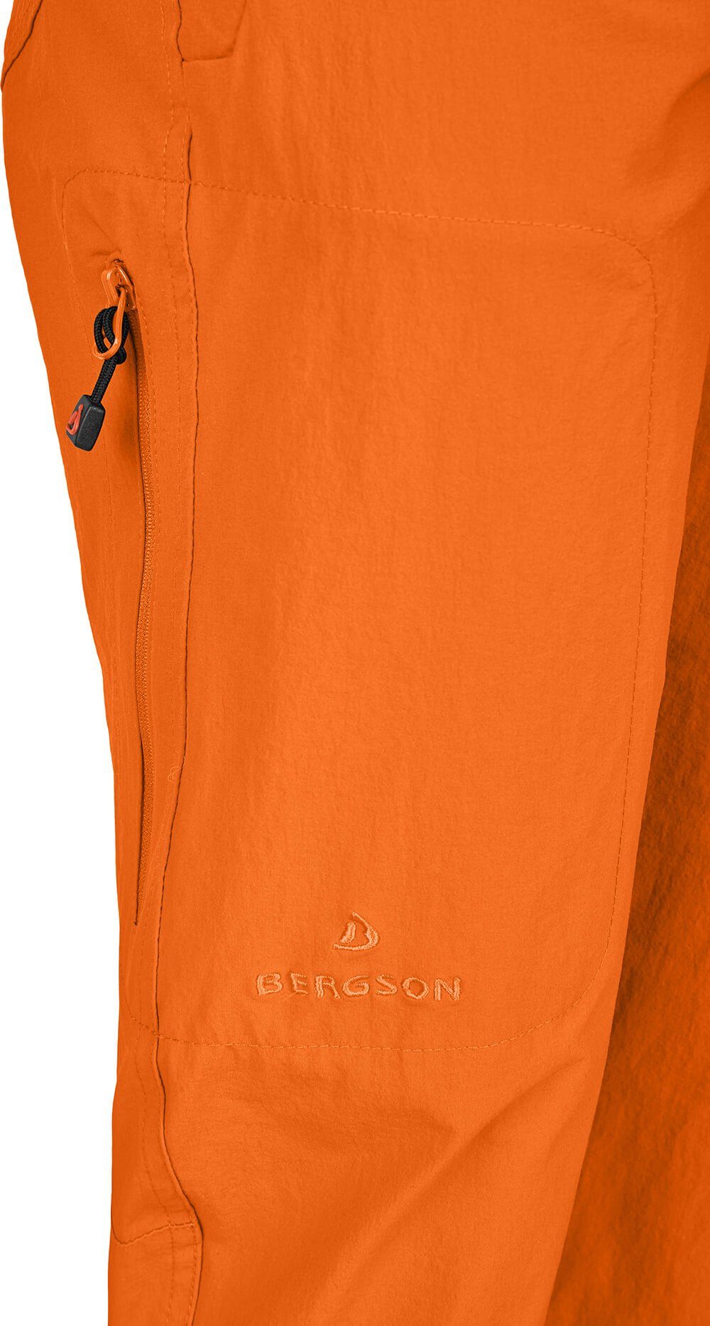 orange Capri 3/4 elastisch, Vario Normalgrößen, AKKA (slim) Damen Wanderhose, Outdoorhose Bergson sportlich, komfortabel,