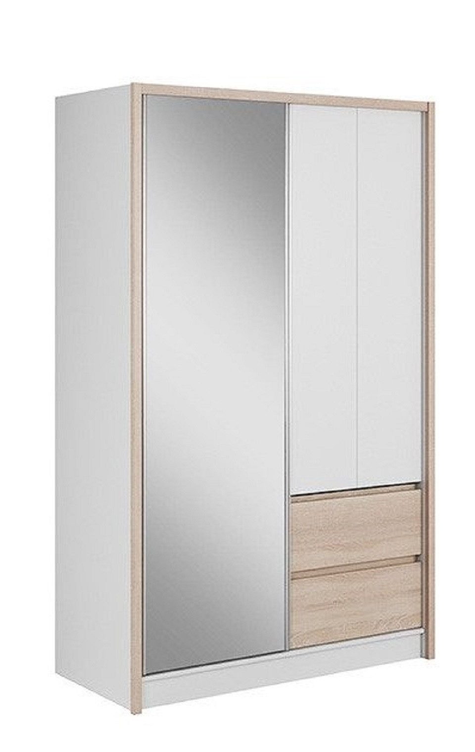 Drehtürenschrank Garderobenschrank mit vielseitigen Regalfächern