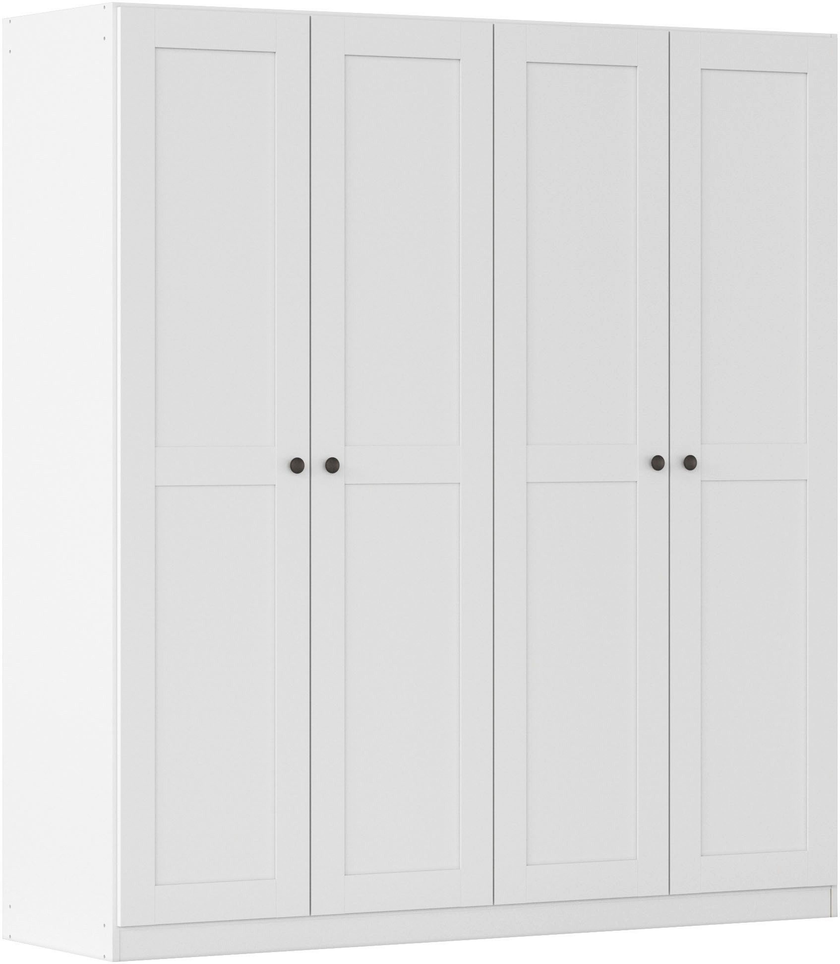 OTTO home Kleiderschrank Mehrzweckschrank Aktenschrank Möbel Mietswohnung Schlafzimmer YLVA (Breiten: 90/135/180 cm, Höhe 197 cm) skandinavischer Style mit Rahmenfront und Knopfgriffen MADE IN GERMANY