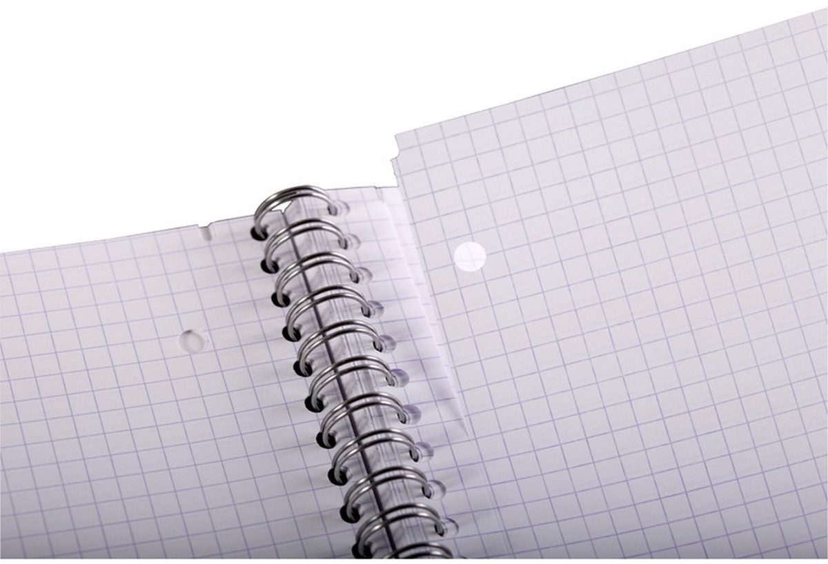 CLAIREFONTAINE Notizblock Kollegblock A4 kariert 80 Blatt farbig sortiert