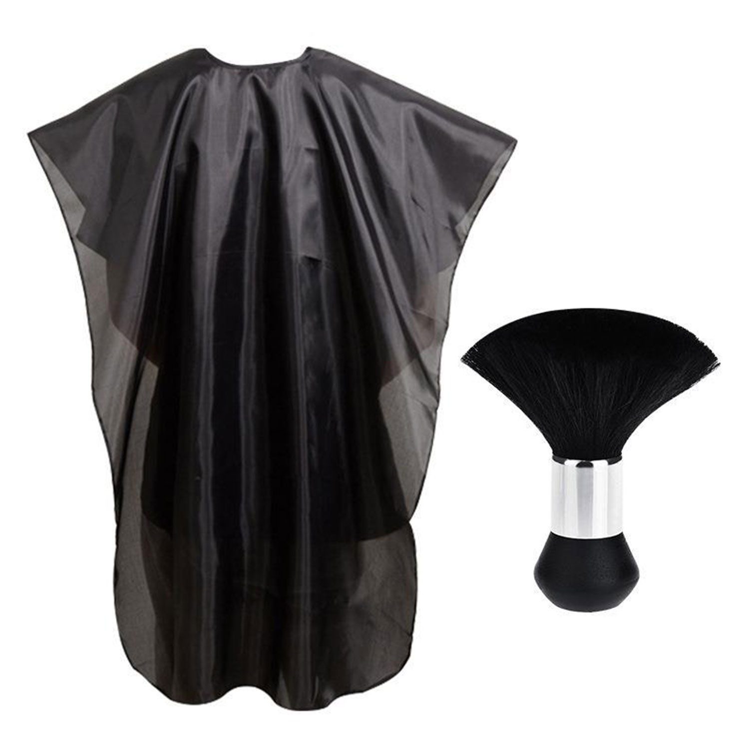 Umhängeschürze Friseurumhang Wasserdichtes Haarschnitt-Accessoires mit Nackenbürste