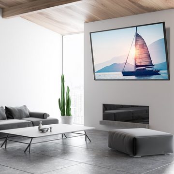 CAVO TV-Halterung neigbar, für Flach & Curved Fernseher & Monitor TV-Wandhalterung, (für 60 - 100 Zoll Bildschirme bis 75 kg, max. VESA 900x600 mm)
