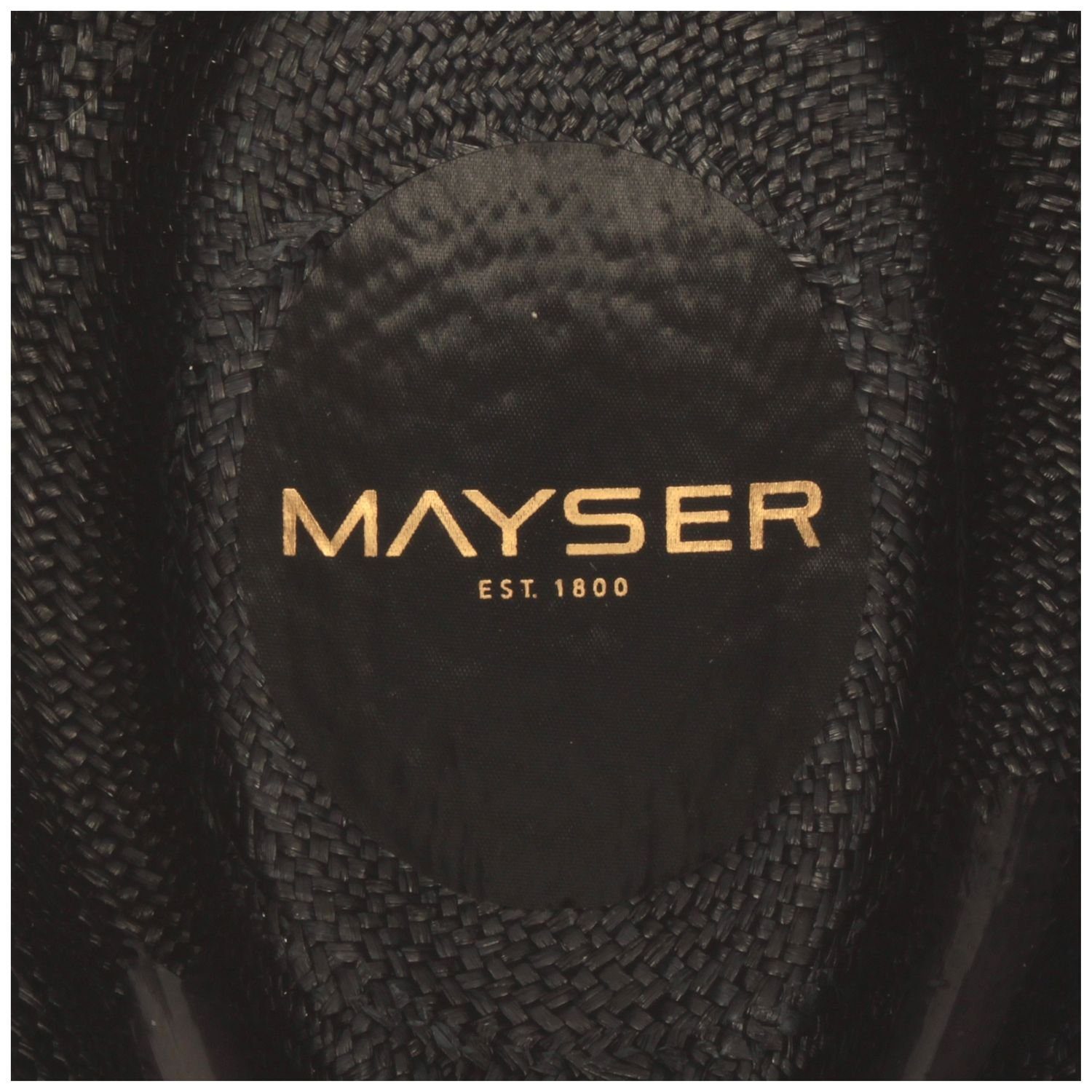 Mayser Strohhut hochwertiger Traveller-Panamahut 8001 schwarz Gero