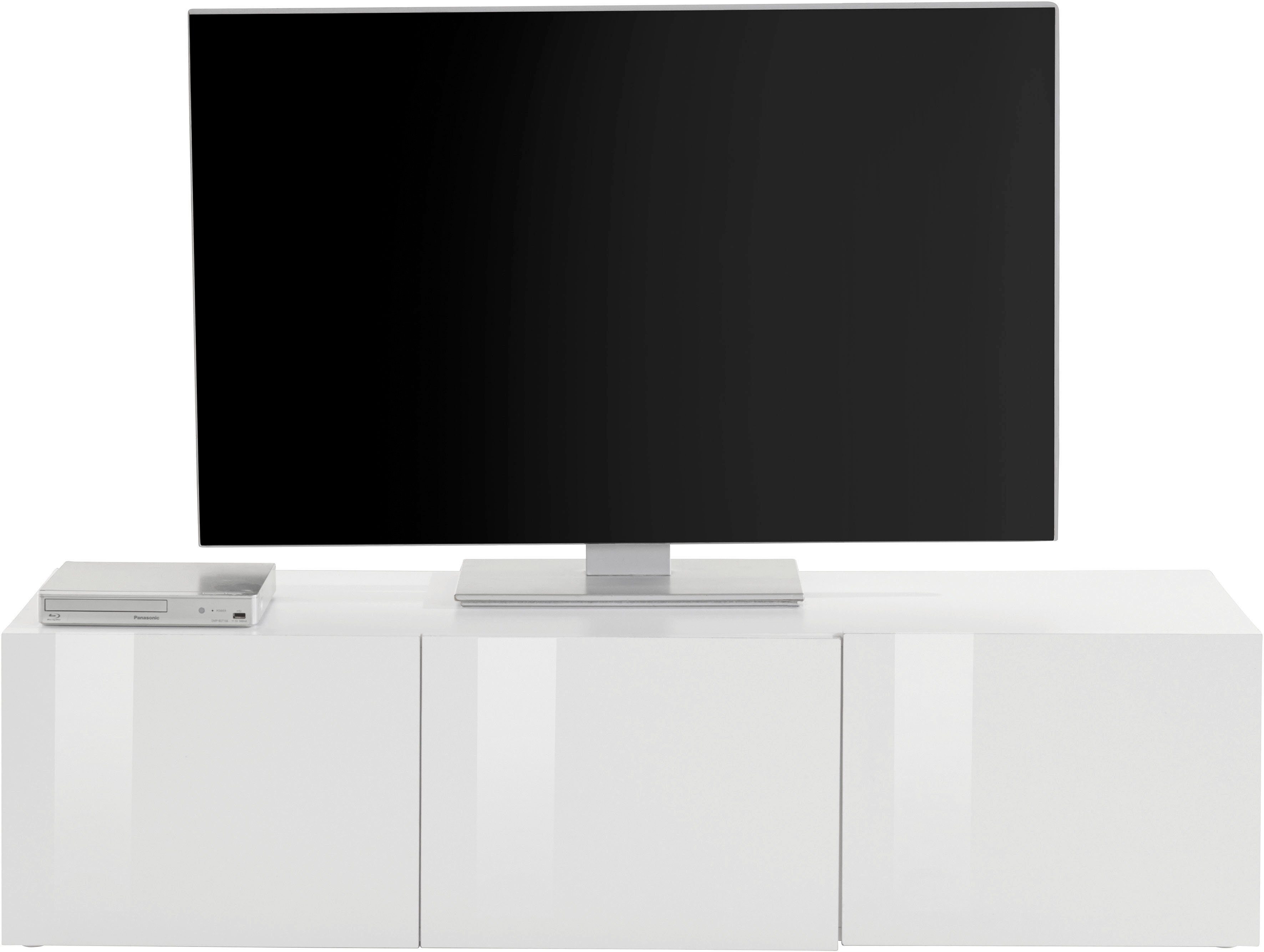 borchardt Möbel Lowboard Sophia, TV-Schrank mit 3 Türen, hängend oder stehend, Breite 139 cm mit 3 Türen, stehend und hängend