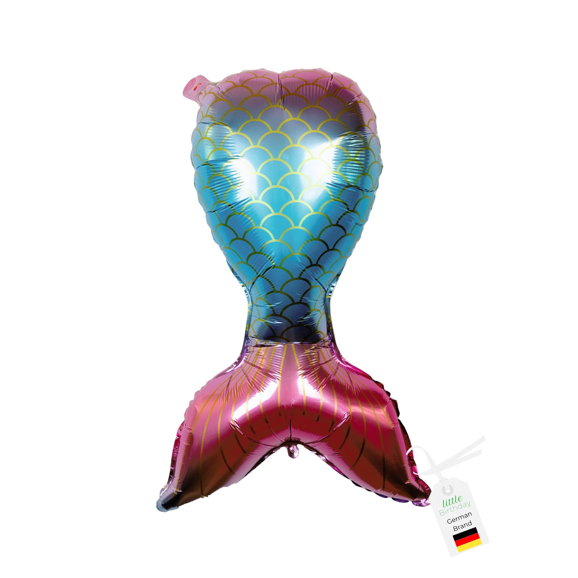little Birthday Aufblasbares Partyzubehör Meerjungfrau Flosse für eine Party