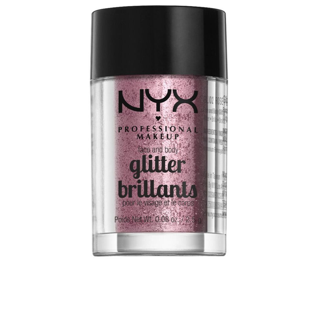 Nyx Professional Make Up Theaterschminke Glitter Brillants Face and Body Rose 2,5g