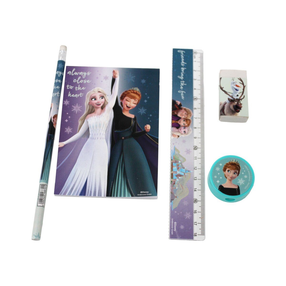 Disney Kreativset Eiskönigin Schreibset 5-teilig Frozen Schule Disney Mädchen