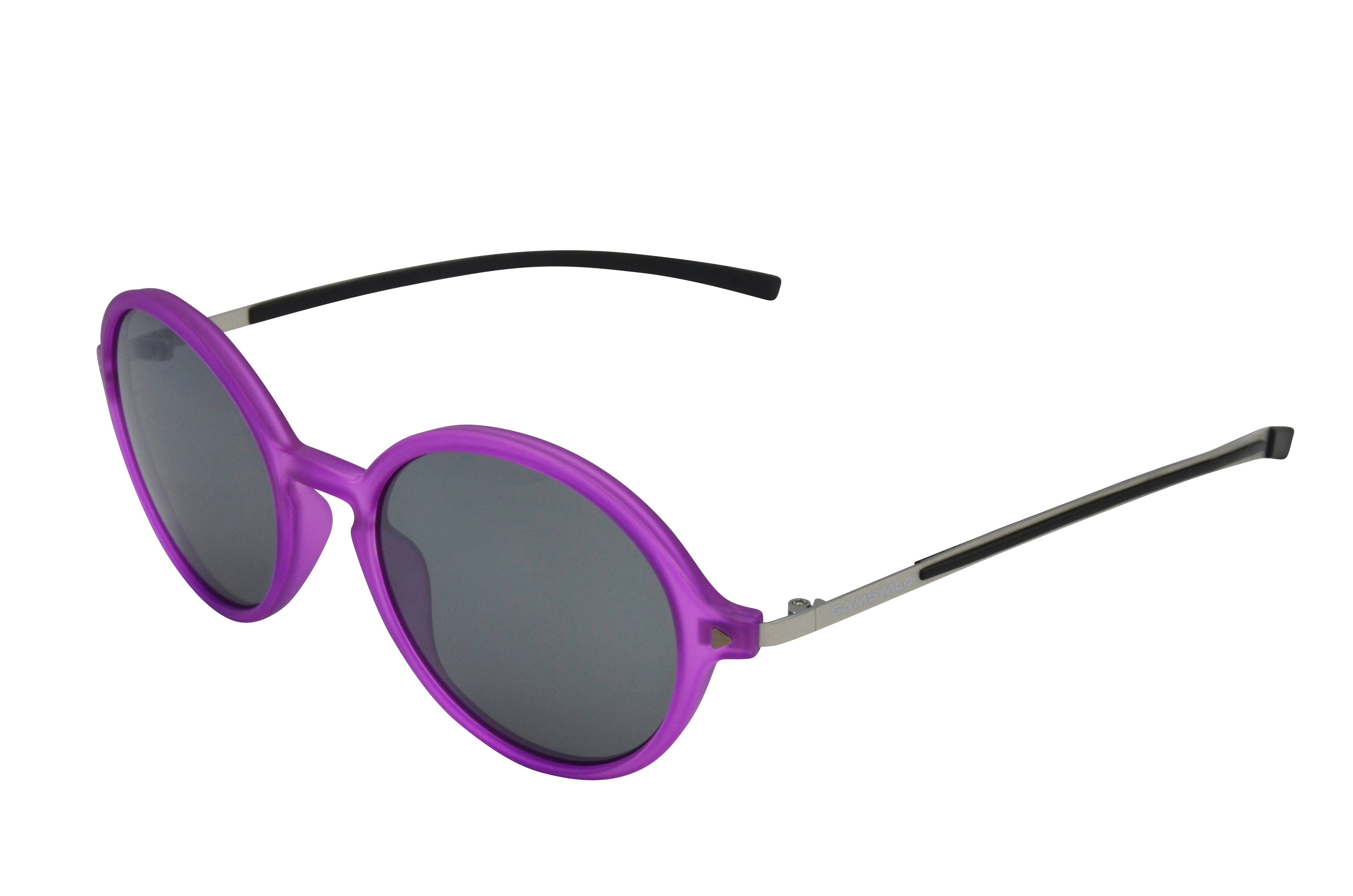 Gamswild Sonnenbrille UV400 GAMSSTYLE Modebrille Metallbügel Damen Modell WM3128 in blau, weiß, pink, schwarz