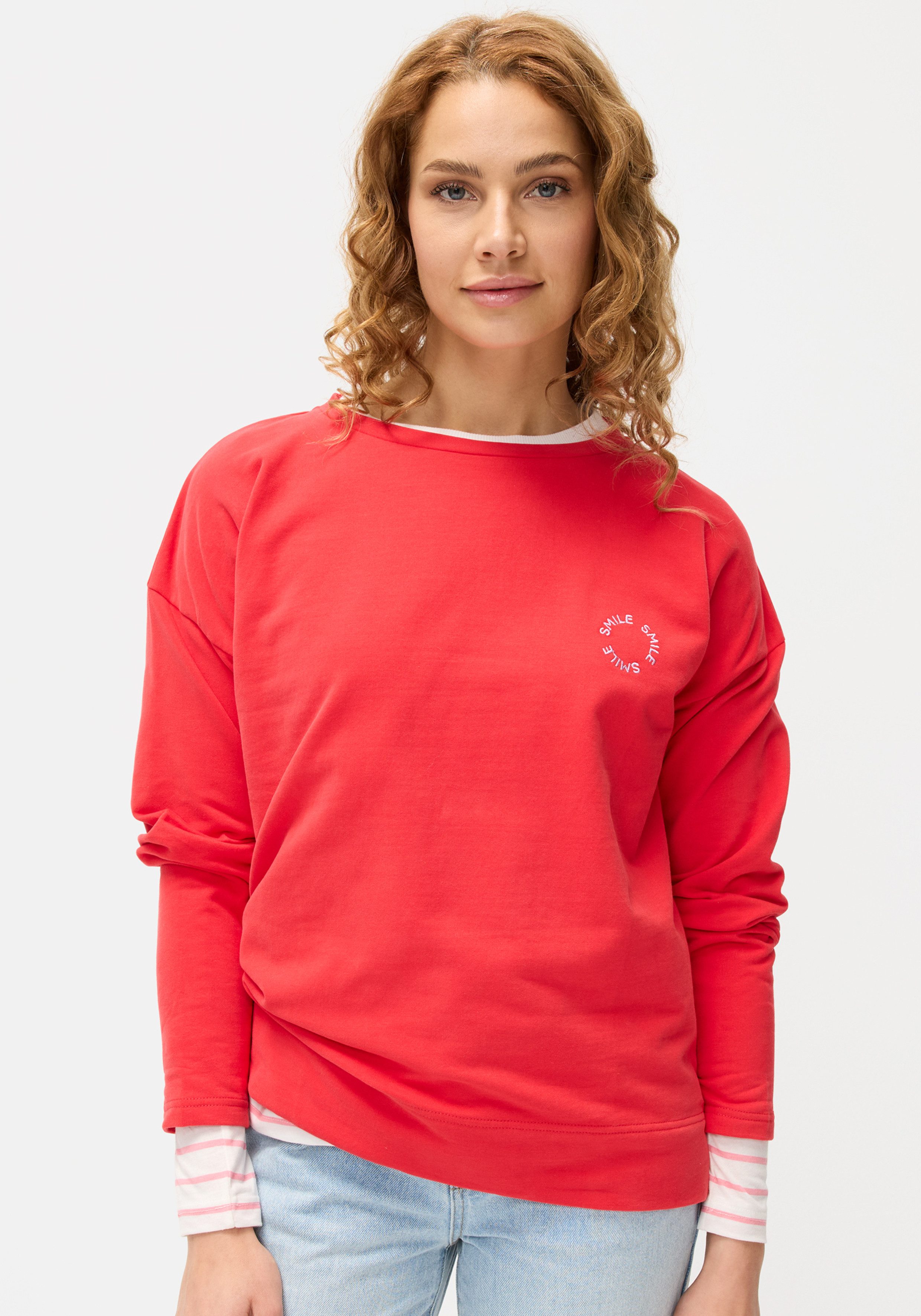 LASCANA Sweatshirt mit kleinen Stickereien