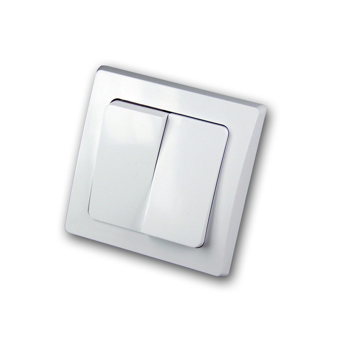 ChiliTec DELPHI 2-fach Serien-Schalter 250V~/ 10A, UP, weiß Unterputzschalter