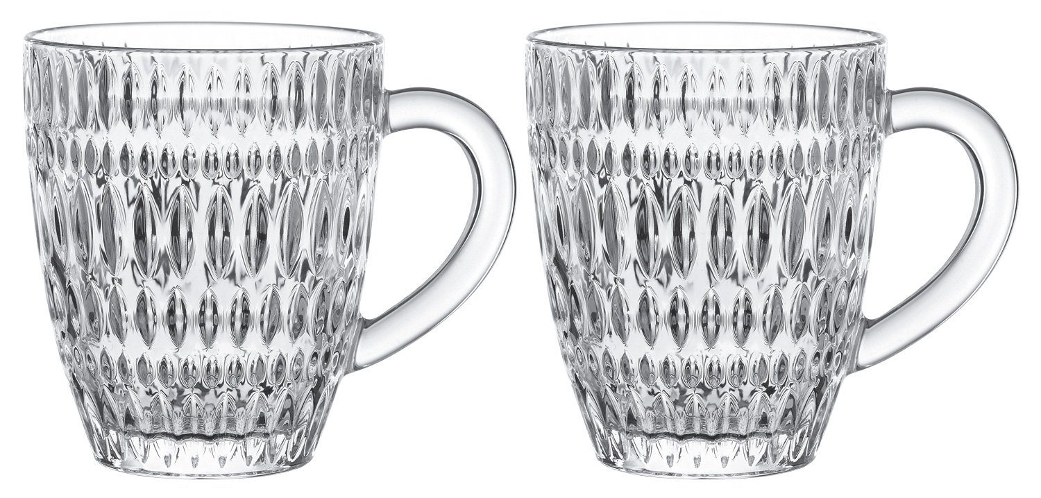 Nachtmann Teeglas ETHNO, 2er Set, 392 ml, mit Schliff, Bruchfest, Kristallglas, Spülmaschinenfest, Hitzebeständig, Made in Germany