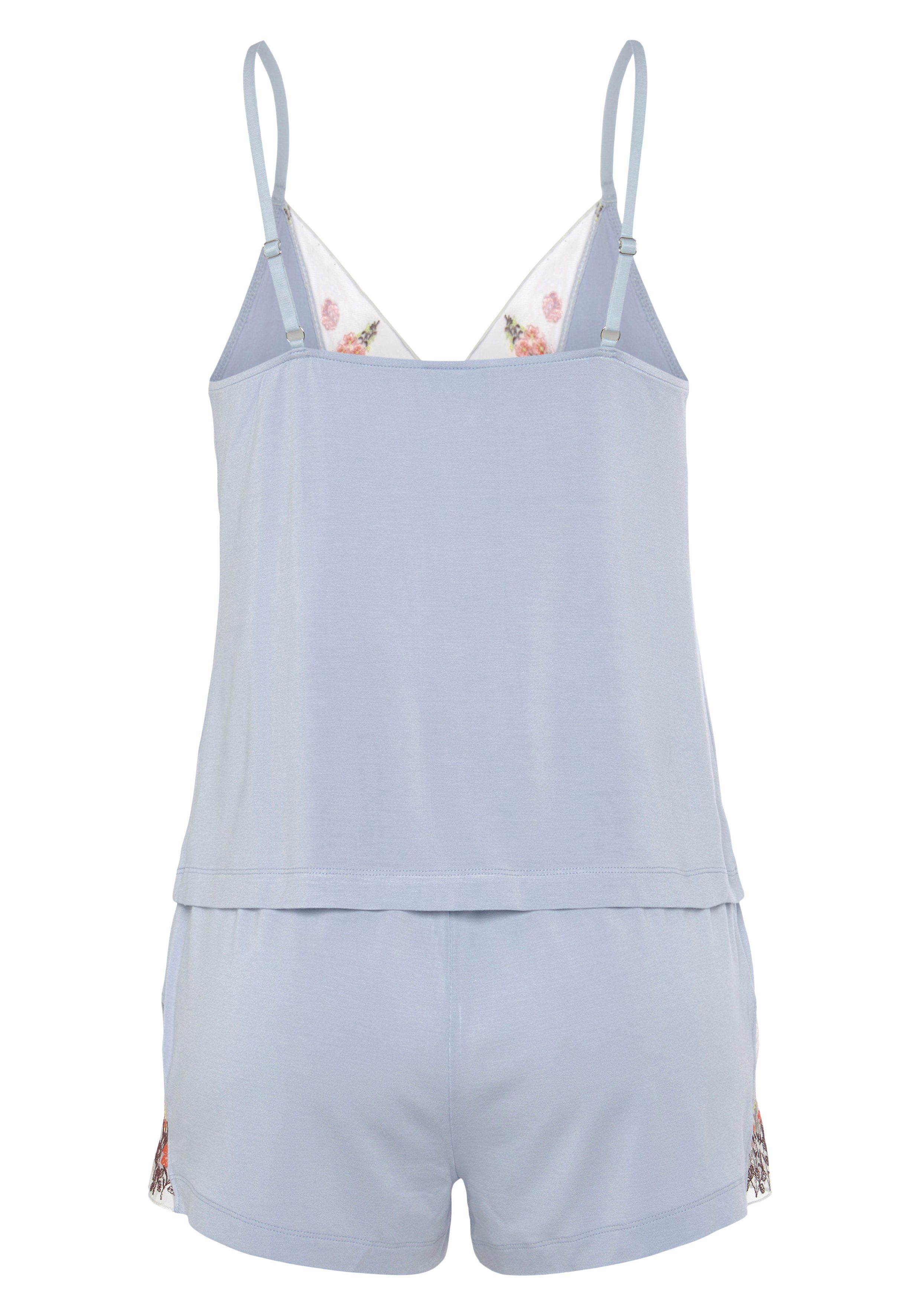 LASCANA Shorty, (2 tlg.), mit hübschen Spitzendetails günstig online kaufen