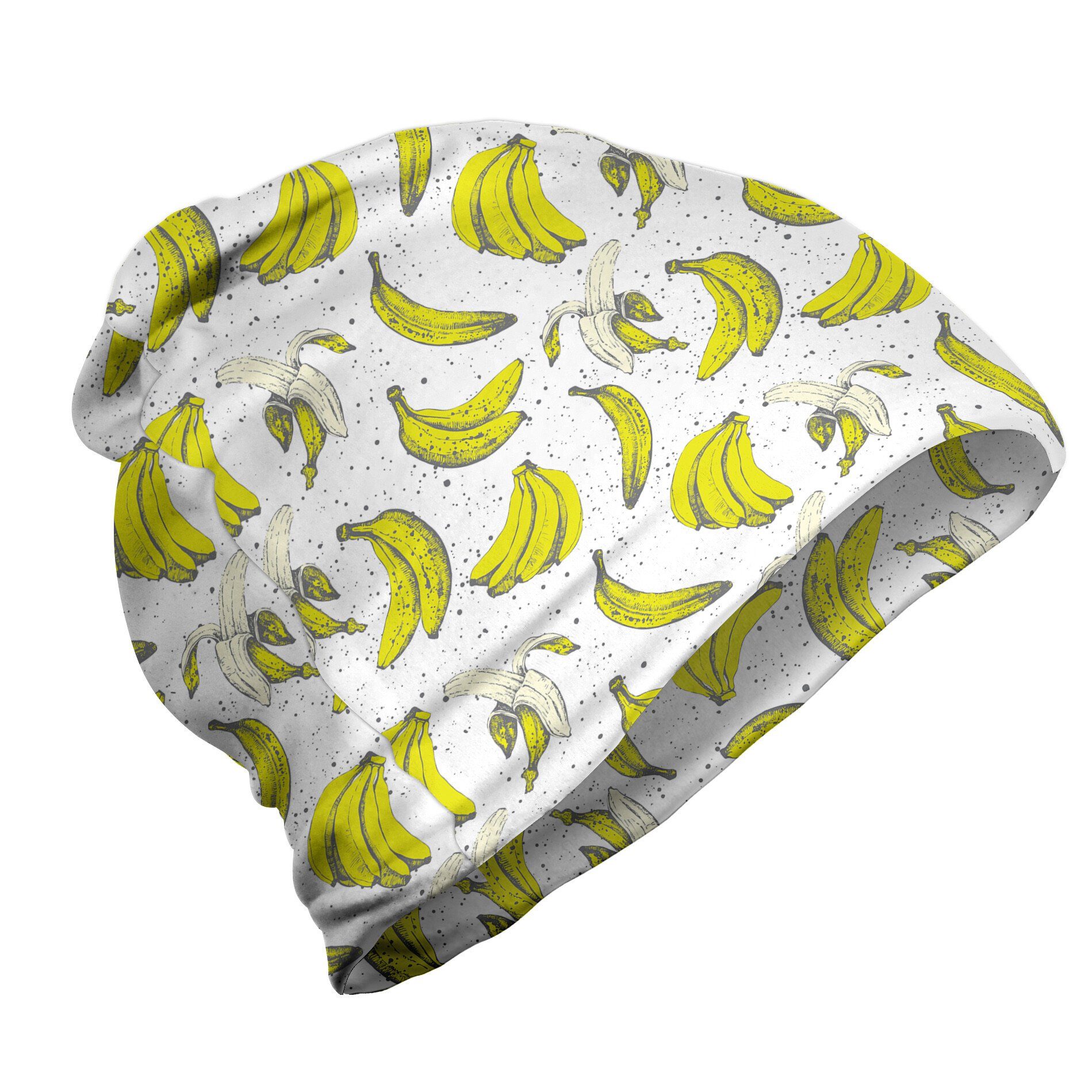 Abakuhaus Beanie Wandern im Freien Geschälte Banane ganze Frucht-Skizze