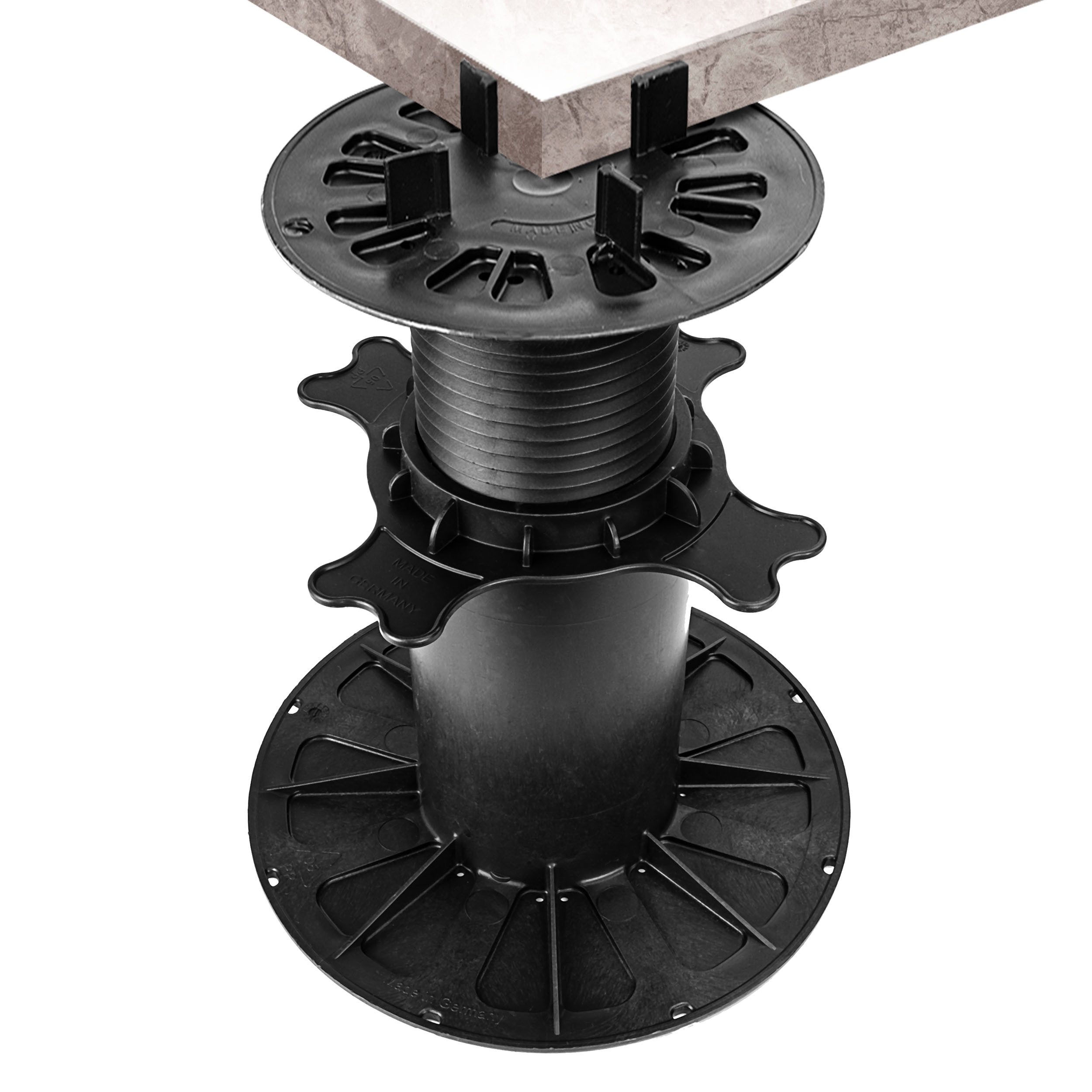 Gartenwelt Riegelsberger Terrasse 1 Karton Premium Plattenlager Premium für Stein Beton Keramikplatten, BxT:20x20 cm