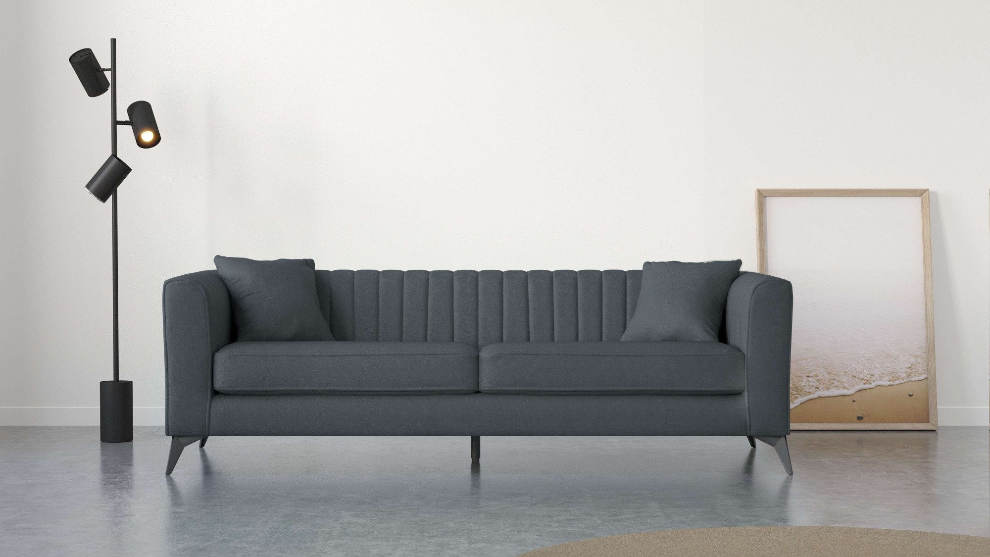 Places of Style 4-Sitzer "MATTHEW elegantes Designsofa, Maße B/T/H: 231/86/ günstig online kaufen