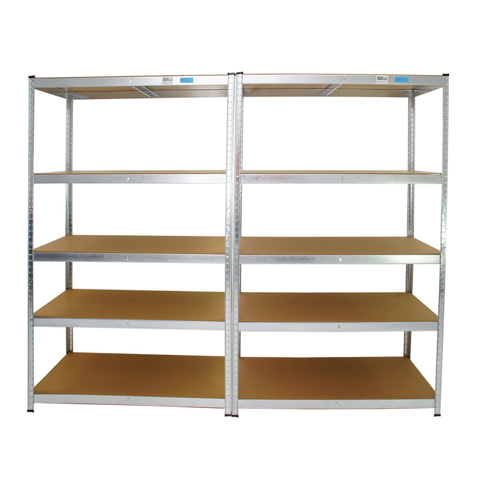 TRUTZHOLM Steckregal XXL Schwerlastregal 180x120x60 cm 875 kg Traglast Werkstattregal, 2er Set 2-tlg.