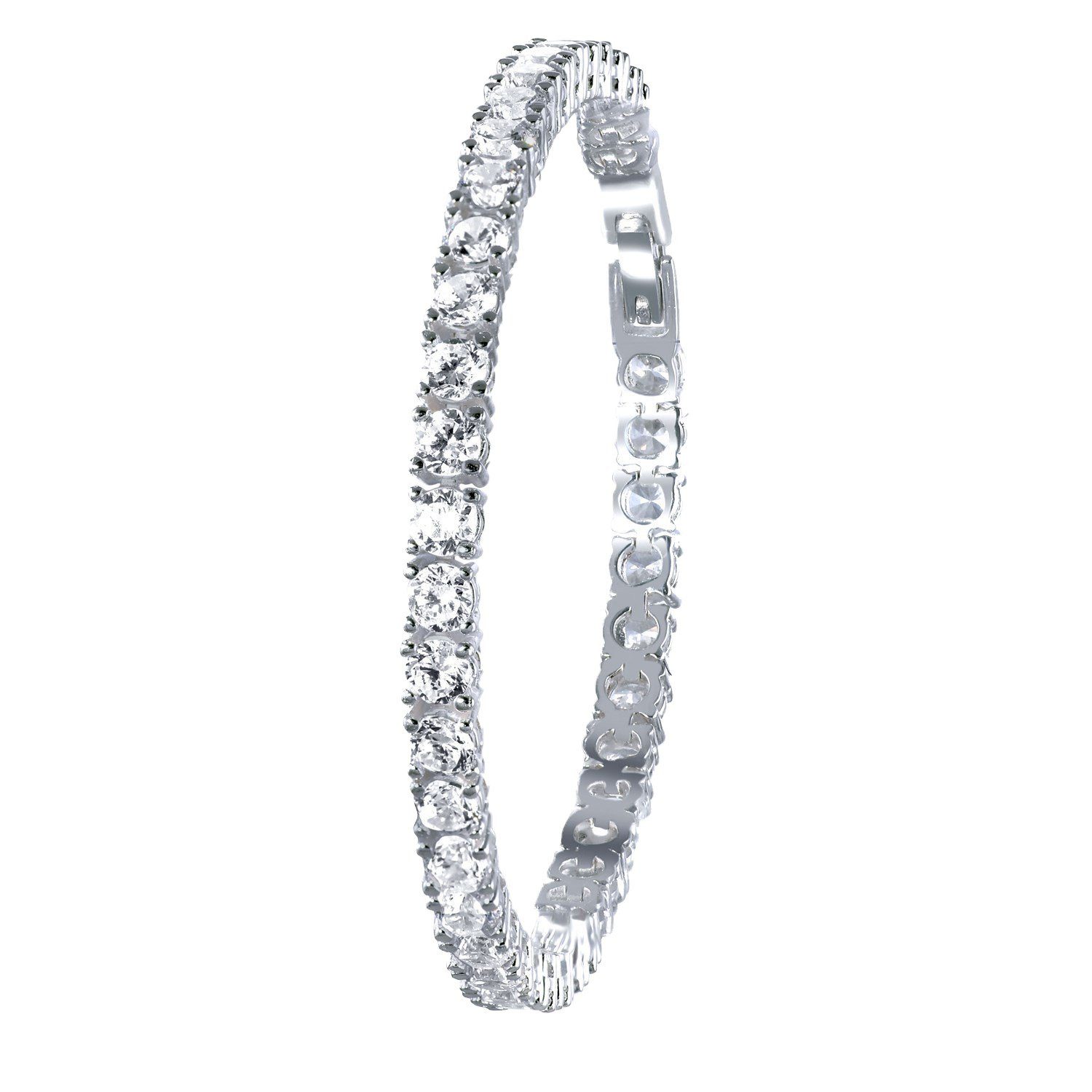 LUCARDI Tennisarmband Armband - 925 Silber - Silber - Zirkonia