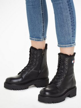 Tommy Jeans TJW URBAN BOOT TUMBLED LTR WL Winterstiefelette mit seitlicher Logoflagge