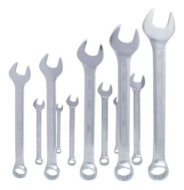 KS Tools Maulschlüssel, Ringmaulschlüssel-Satz, abgewinkelt, 12-teilig 10-32 mm