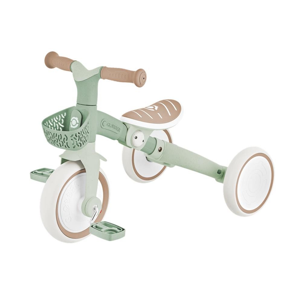 Globber Dreiradscooter LEARNING TRIKE 3in1 PLUS ECO Dreirad Laufrad, Einfacher Umbau, Ergonomische TPR-Sicherheitsgriffe – Bild 3 von 5