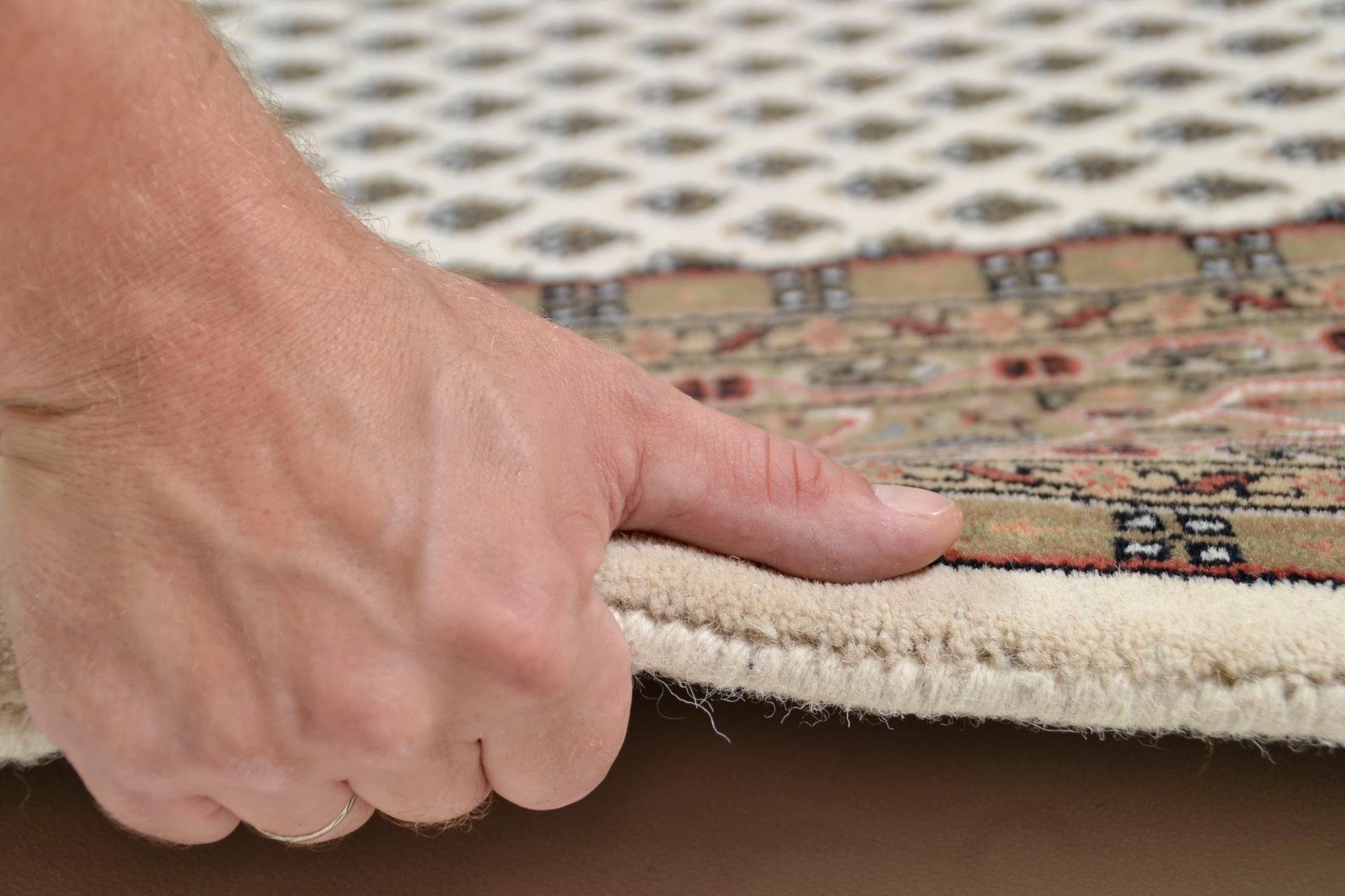 THEKO Läufer Chandi Mir, rechteckig, Höhe: 12 mm, Teppich-Läufer, reine Wolle, handgeknüpft, mit Fransen