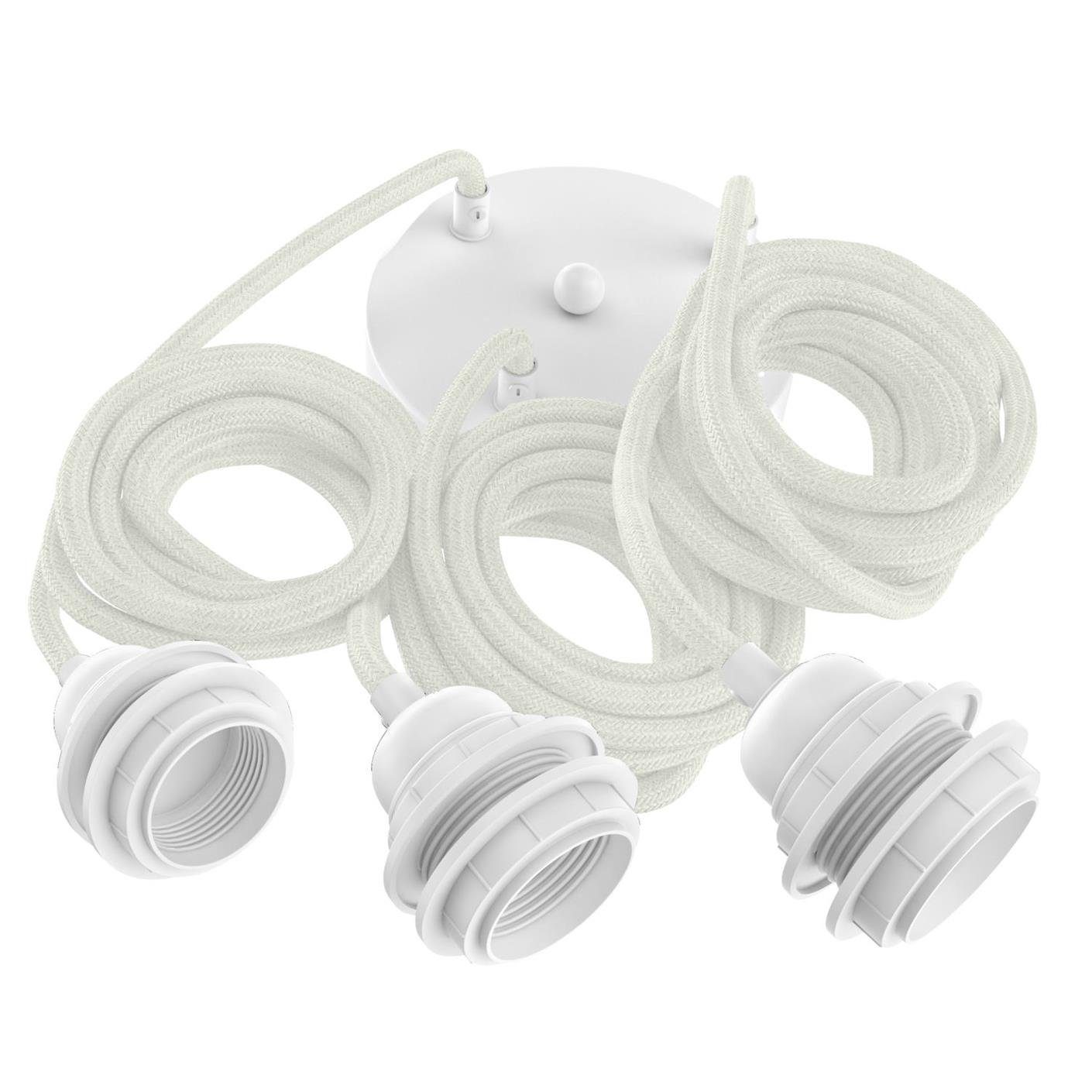 Hoopzi Pendelleuchte Hang 3 Pendelleuchte Textilkabel günstig online kaufen