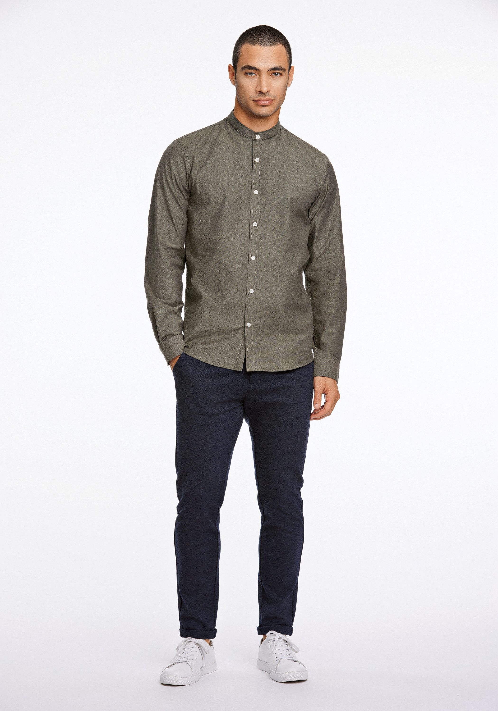 LINDBERGH Businesshemd Oxford-Hemd (Langarm) Slim Fit – Bild 5 von 5