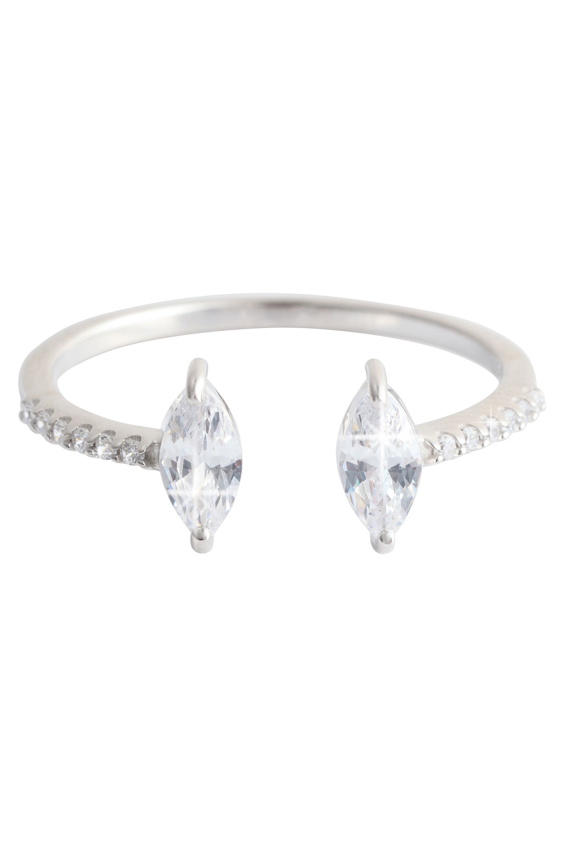 Next Fingerring Offener Zirkonia-Ring (1-tlg)