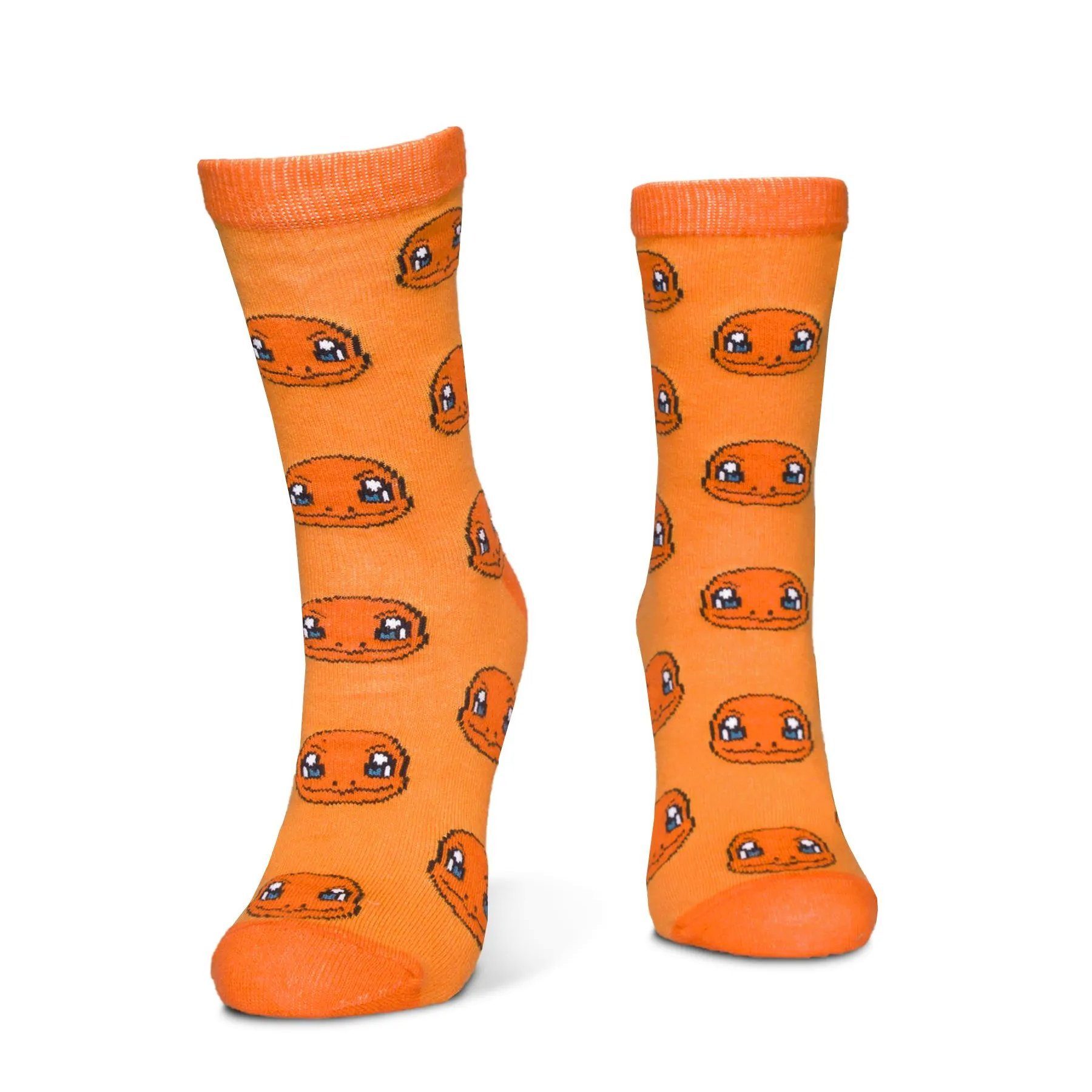DIFUZED Socken Pokémon – Pikachu/Glumanda/Evoli Socken 3er-Pack Drei Paar Socken mit beliebten Pokémon im Geschenkkarton