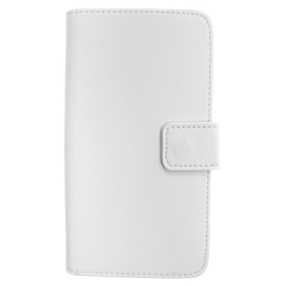 Handytasche Schlanke Handyhülle für HTC M7 Weiß - Ledertasche Schutz 4250710508976 (Book Cover)