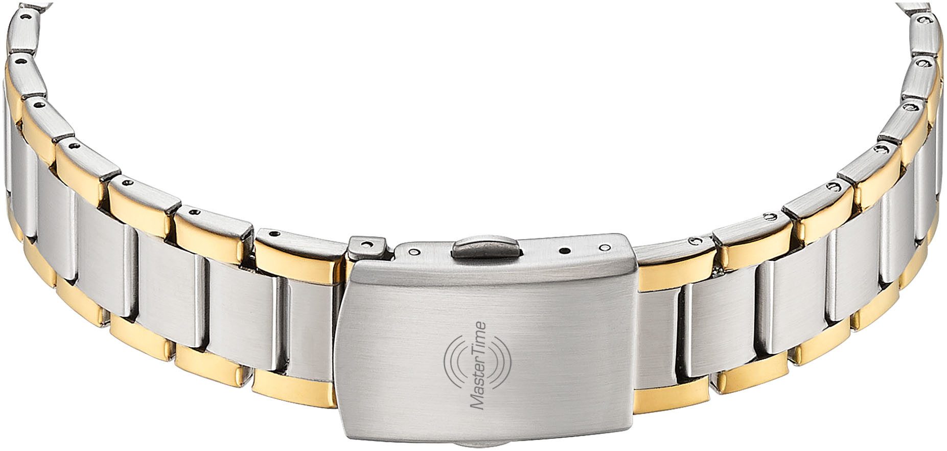 MASTER TIME Funkuhr MTLA-10915-61M, Quarzuhr, Armbanduhr, Damenuhr, Edelstahlarmband, analog, digital