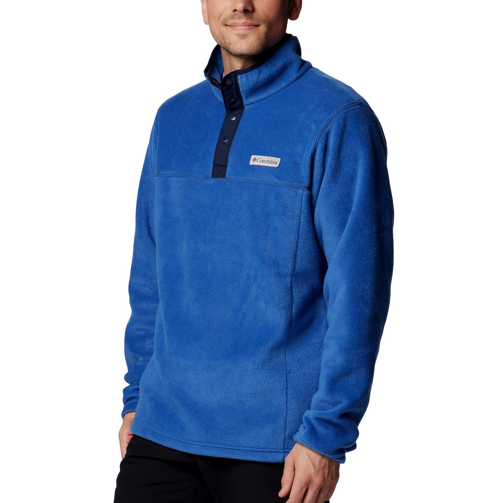 Columbia Fleecepullover Steens Mountain™ Half Snap II mit Knopfleiste und Logo-Patch