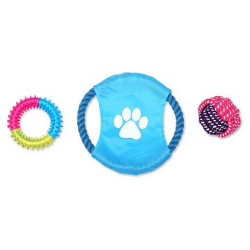 Schramm Tiertaue Schramm® Hundespielzeug 10-teilig Kauspielzeug für Welpen & kleine Hunde interaktiv bunt Hunde Spielzeug Tauschspielzeug