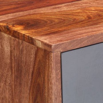 vidaXL Sideboard Sideboard Grau 120x30x55 cm Massivholz Palisander (1 St)