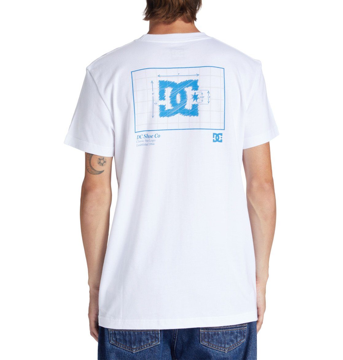 DC T-Shirt White Blueprint Shoes